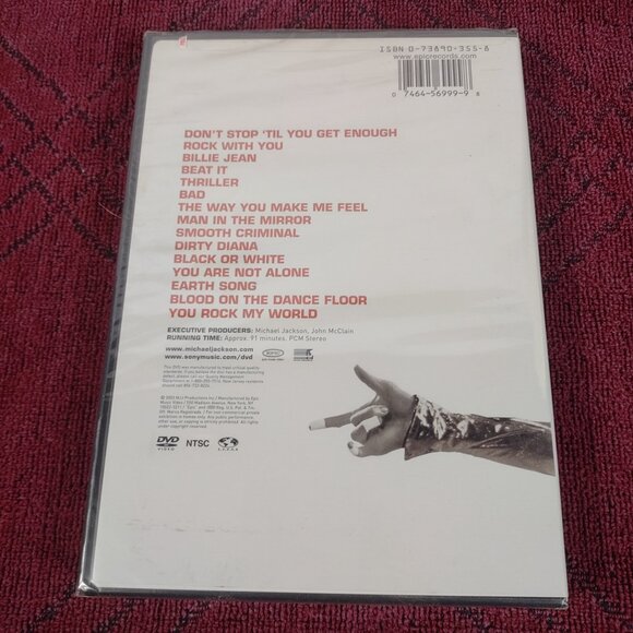 Michael Jackson Number Ones 2003 Brand New Sealed DVD - Picture 2 of 2